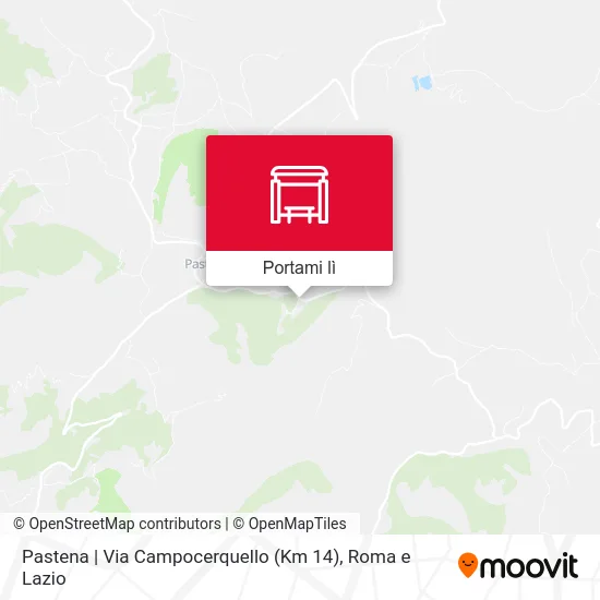Mappa Pastena | Via Campocerquello (Km 14)