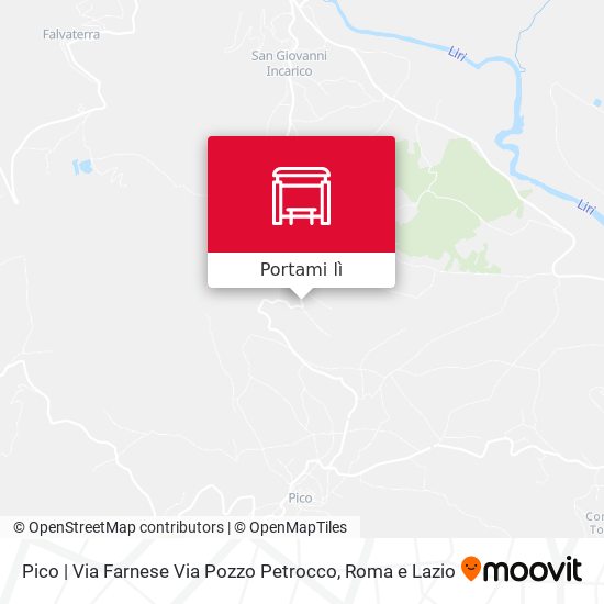 Mappa Pico | Via Farnese Via Pozzo Petrocco