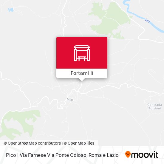 Mappa Pico | Via Farnese Via Ponte Odioso