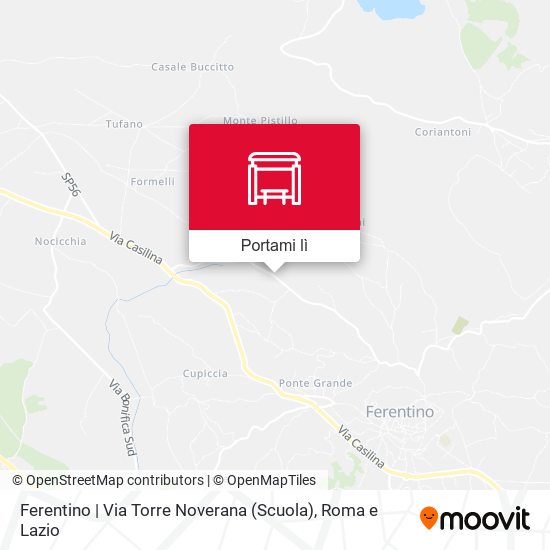 Mappa Ferentino | Via Torre Noverana (Scuola)
