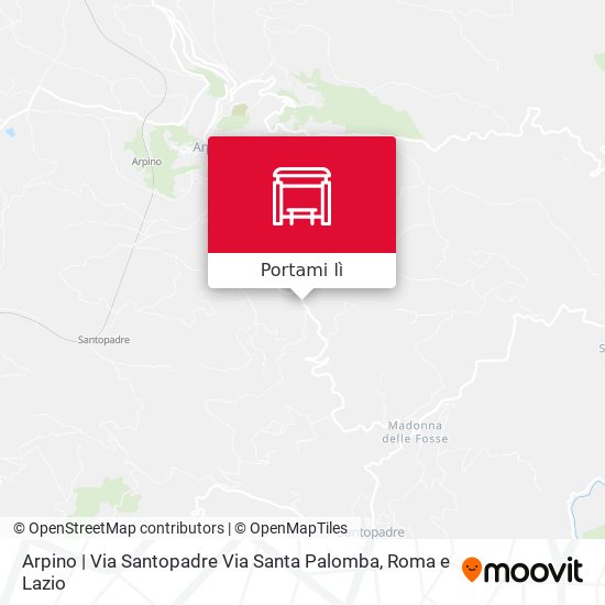 Mappa Arpino | Via Santopadre Via Santa Palomba