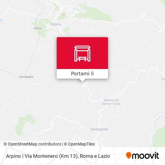 Mappa Arpino | Via Montenero (Km 13)