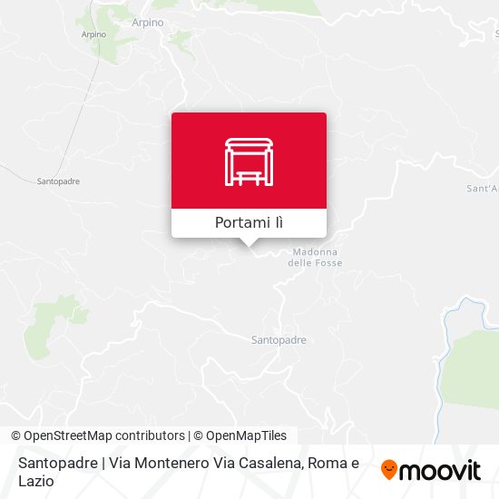 Mappa Santopadre | Via Montenero Via Casalena