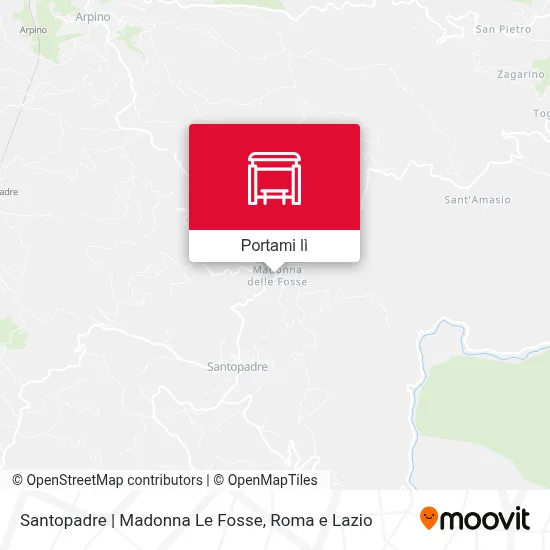 Mappa Santopadre | Madonna Le Fosse