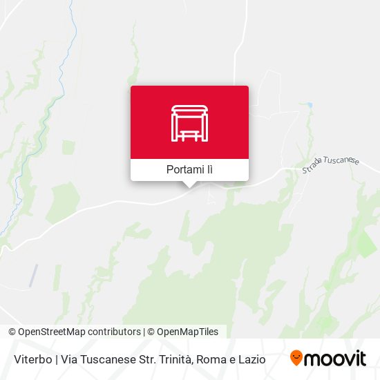 Mappa Viterbo | Via Tuscanese Str. Trinità