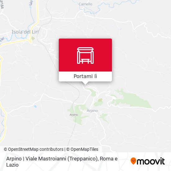 Mappa Arpino | Viale Mastroianni (Treppanico)