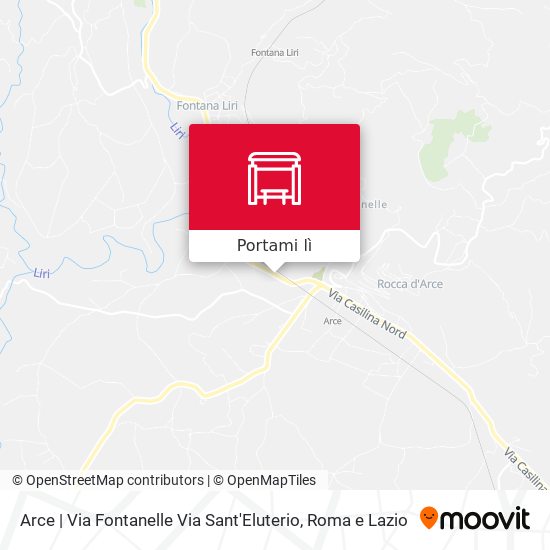 Mappa Arce | Via Fontanelle Via Sant'Eluterio