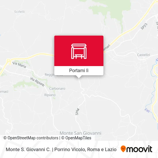 Mappa Monte S. Giovanni C. | Porrino Vicolo