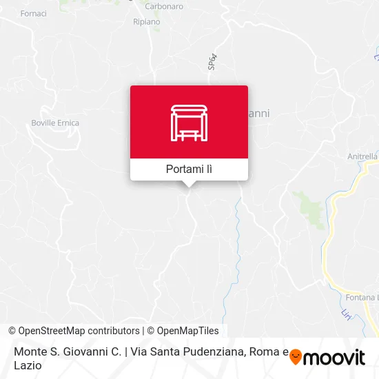 Mappa Monte S. Giovanni C. | Via Santa Pudenziana