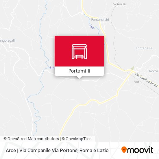 Mappa Arce | Via Campanile Via Portone