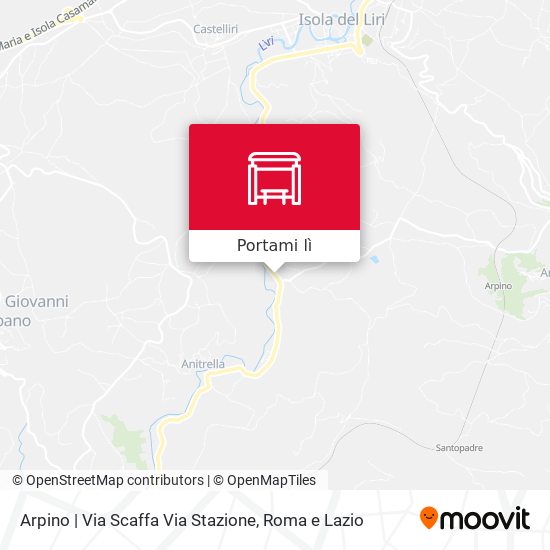 Mappa Arpino | Via Scaffa Via Stazione