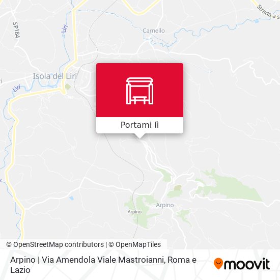 Mappa Arpino | Via Amendola Viale Mastroianni