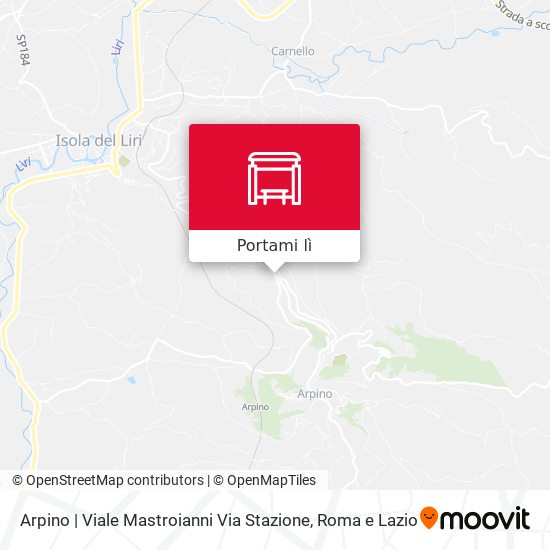 Mappa Arpino | Viale Mastroianni Via Stazione