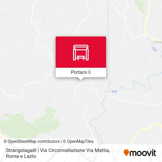Mappa Strangolagalli | Via Circonvallazione Via Mattia