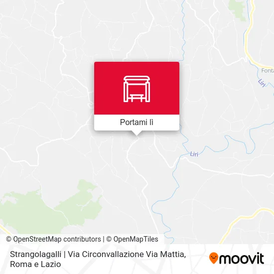 Mappa Strangolagalli | Via Circonvallazione Via Mattia