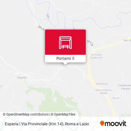 Mappa Esperia | Via Provinciale (Km 14)