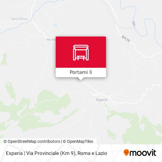 Mappa Esperia | Via Provinciale (Km 9)