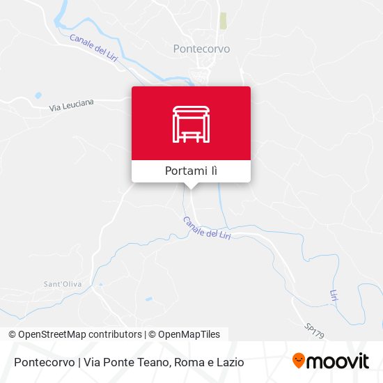 Mappa Pontecorvo | Via Ponte Teano