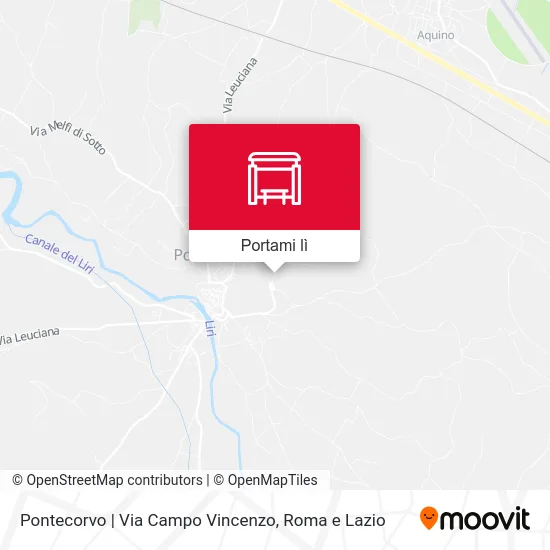 Mappa Pontecorvo | Via Campo Vincenzo