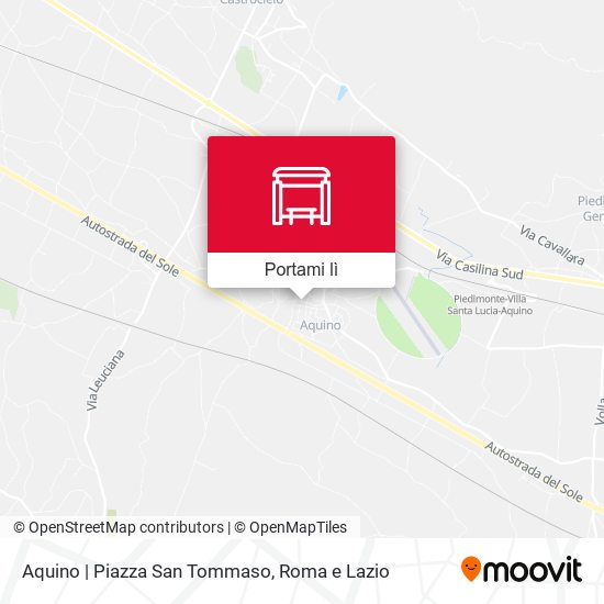 Mappa Aquino | Piazza San Tommaso