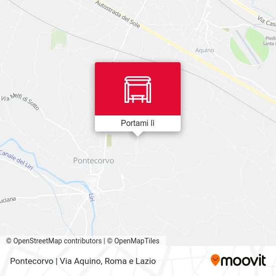 Mappa Pontecorvo | Via Aquino