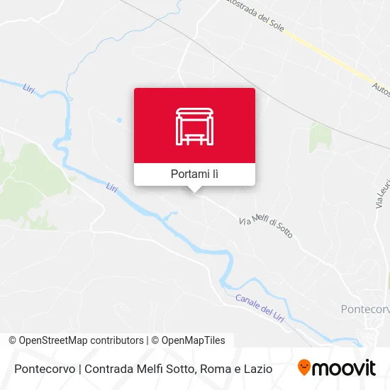 Mappa Pontecorvo | Contrada Melfi Sotto