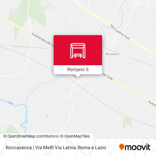 Mappa Roccasecca | Via Melfi Via Latina