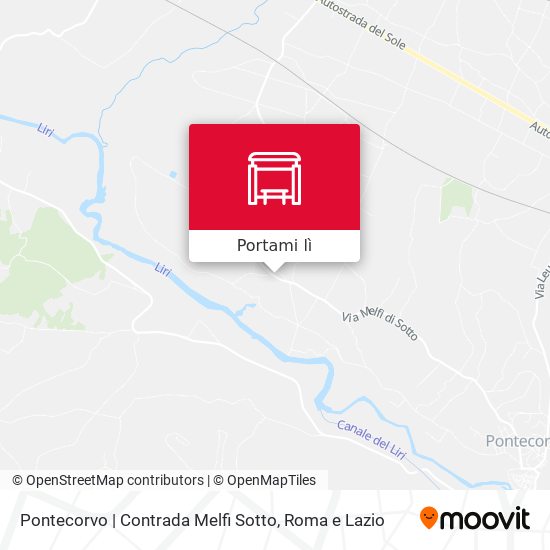 Mappa Pontecorvo | Contrada Melfi Sotto