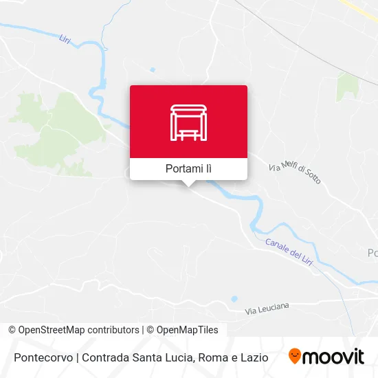 Mappa Pontecorvo | Contrada Santa Lucia
