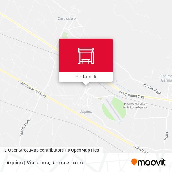 Mappa Aquino | Via Roma