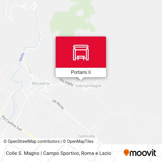 Mappa Colle S. Magno | Campo Sportivo