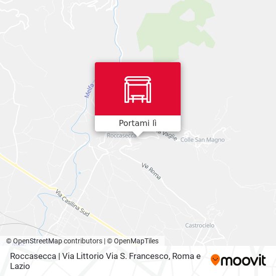 Mappa Roccasecca | Via Littorio Via S. Francesco