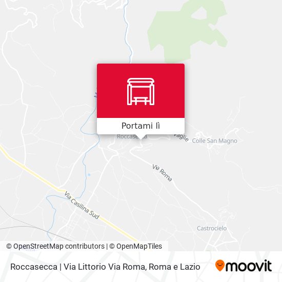 Mappa Roccasecca | Via Littorio Via Roma