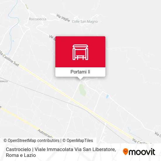 Mappa Castrocielo | Viale Immacolata Via San Liberatore