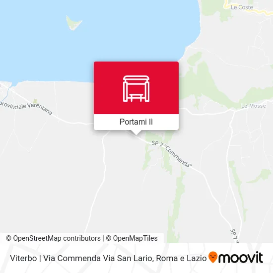 Mappa Viterbo | Via Commenda Via San Lario