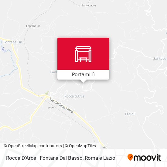 Mappa Rocca D'Arce | Fontana Dal Basso