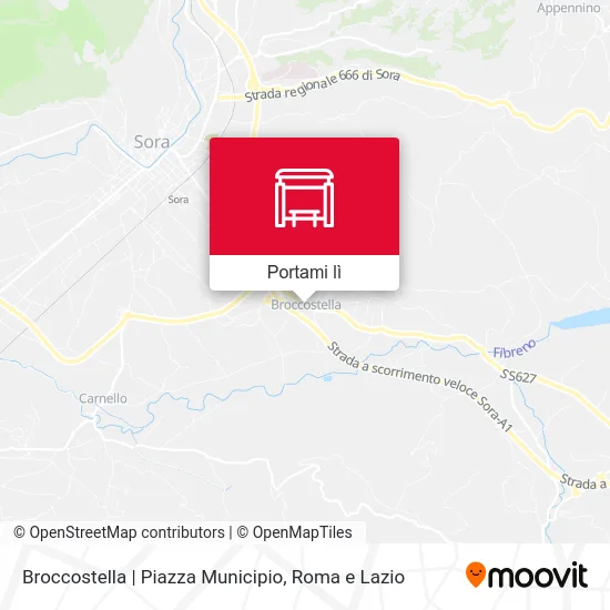 Mappa Broccostella | Piazza Municipio