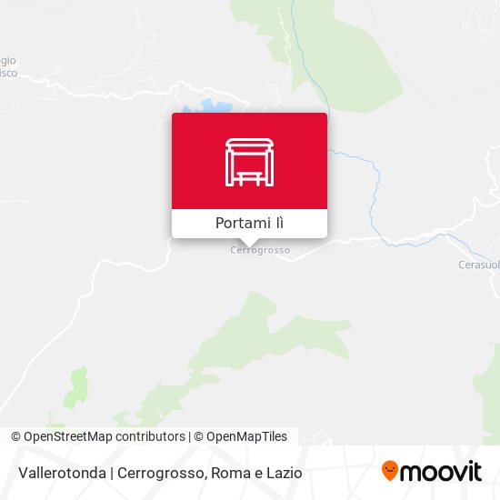 Mappa Vallerotonda | Cerrogrosso