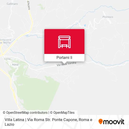 Mappa Villa Latina | Via Roma Str. Ponte Capone