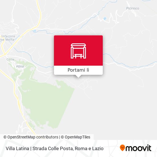 Mappa Villa Latina | Strada Colle Posta