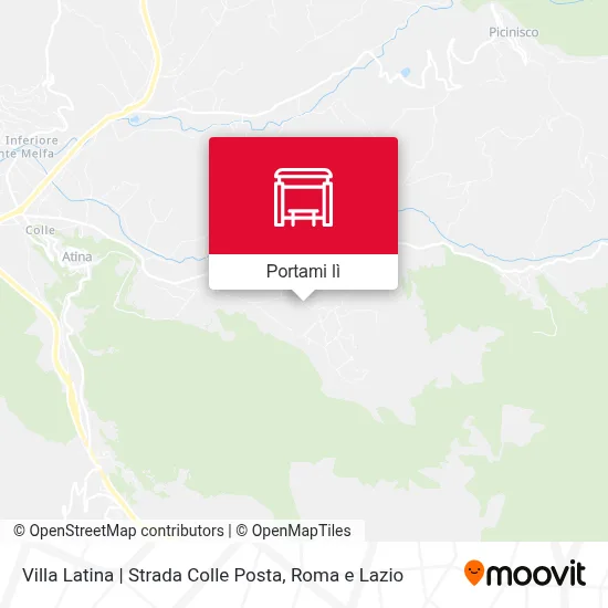 Mappa Villa Latina | Strada Colle Posta