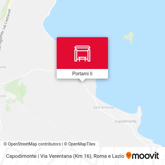 Mappa Capodimonte | Via Verentana (Km 16)