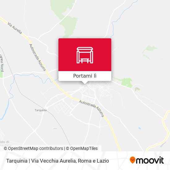 Mappa Tarquinia | Via Vecchia Aurelia
