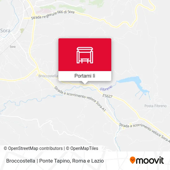 Mappa Broccostella | Ponte Tapino