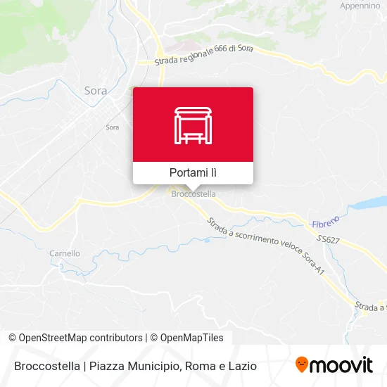 Mappa Broccostella | Piazza Municipio