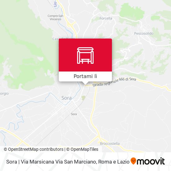 Mappa Sora | Via Marsicana Via San Marciano