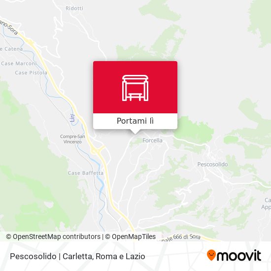 Mappa Pescosolido | Carletta