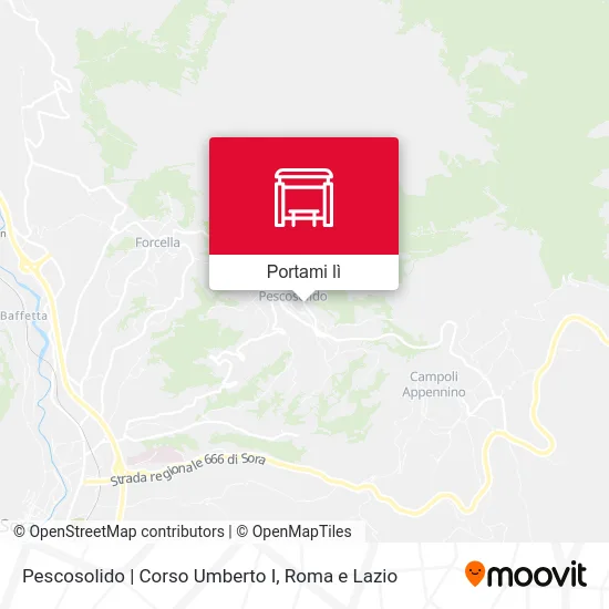 Mappa Pescosolido | Corso Umberto I