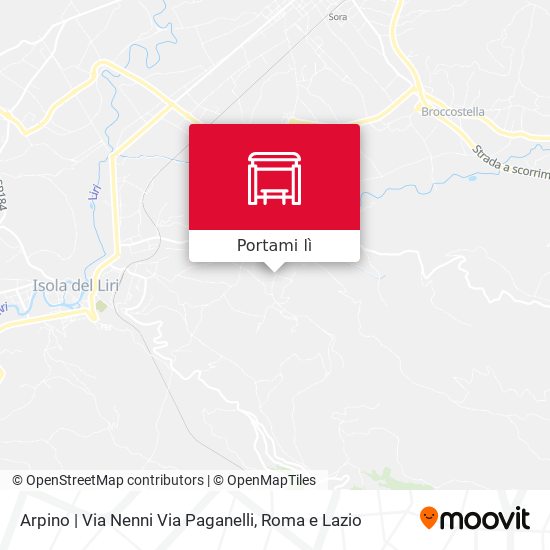 Mappa Arpino | Via Nenni Via Paganelli