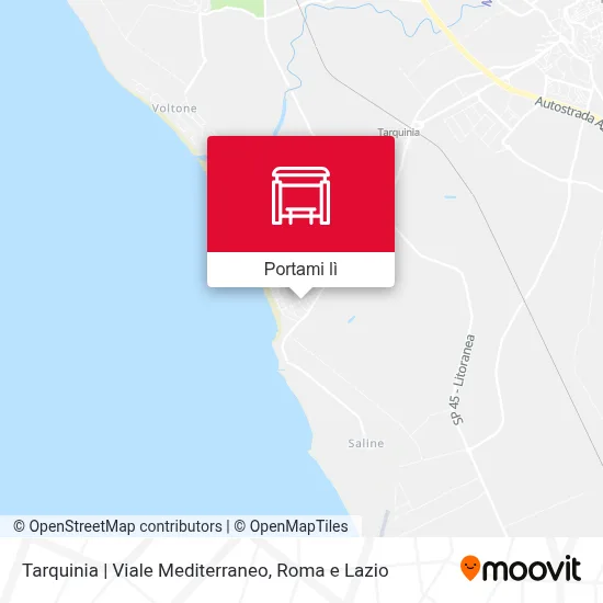 Mappa Tarquinia | Viale Mediterraneo